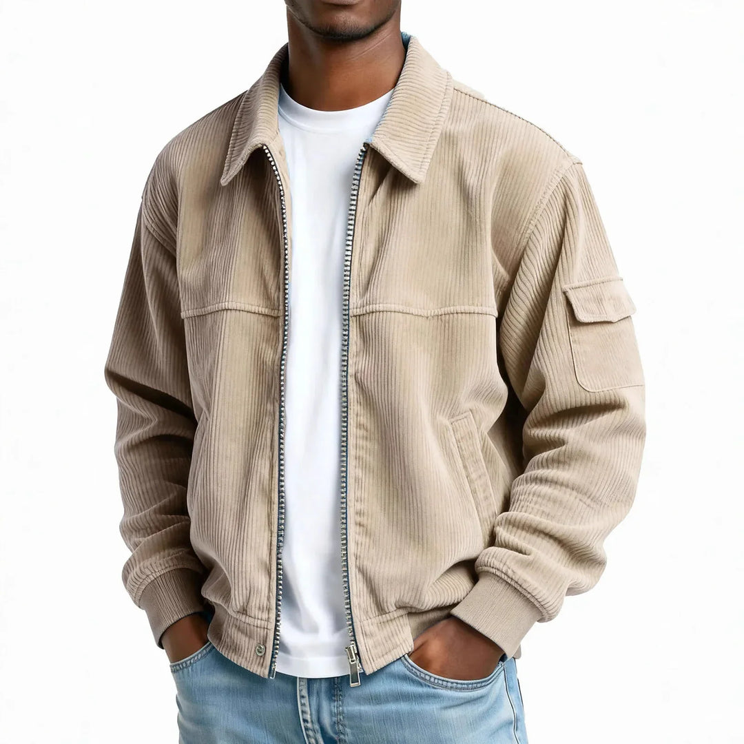 Nolan Corduroy Zip Jacket