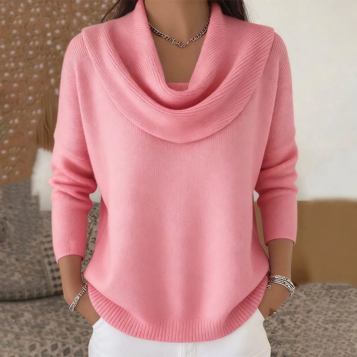 Clara Cowl Neck Knit Sweater