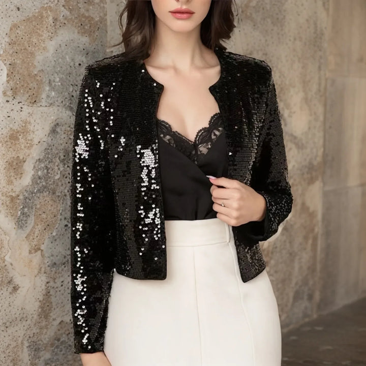 Blair Open Front Sequin Jacket
