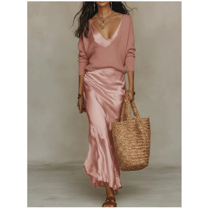 Liliana Silk Skirt Set