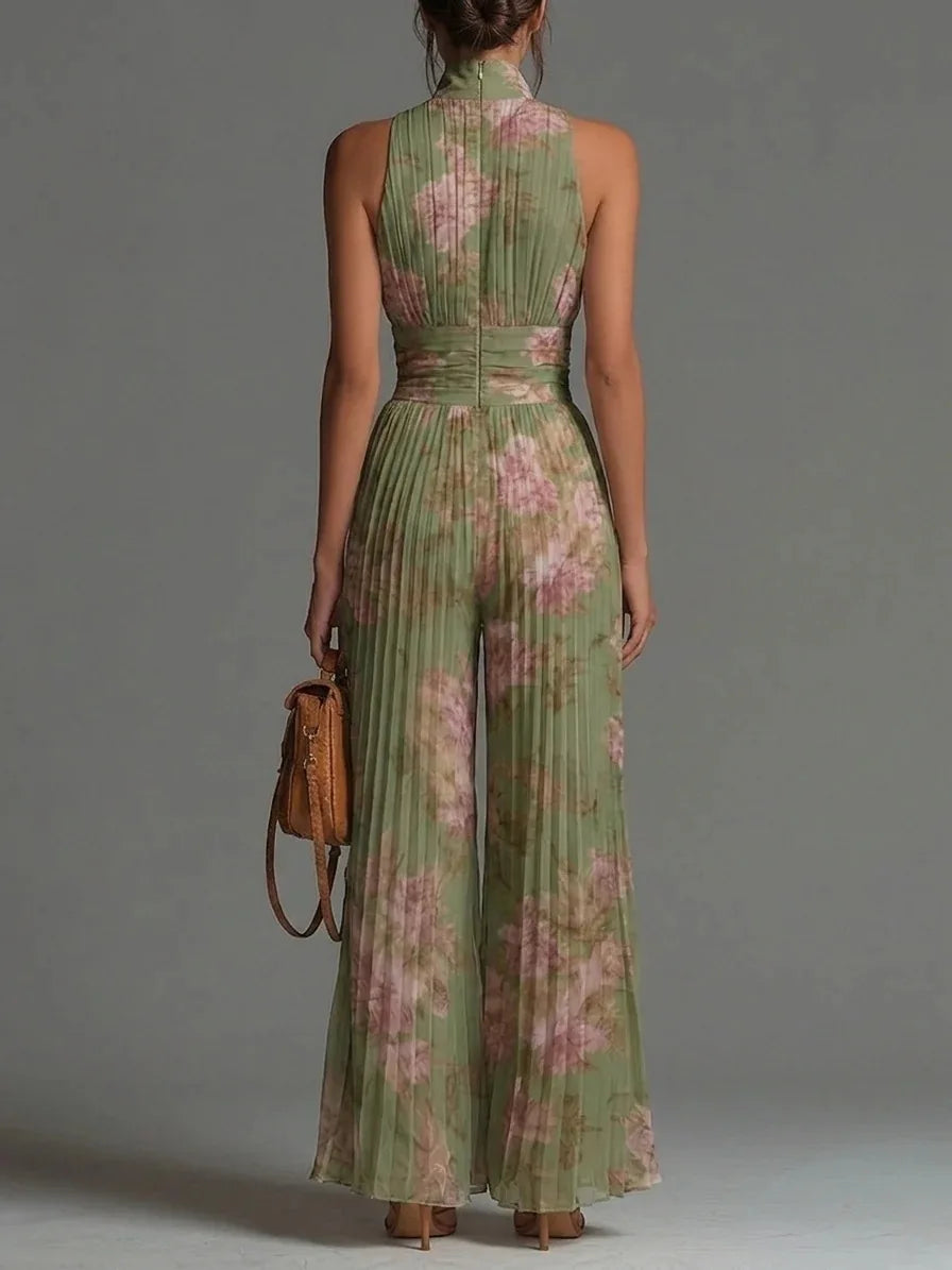 Harper Pleated Wide Leg Jumpsuit