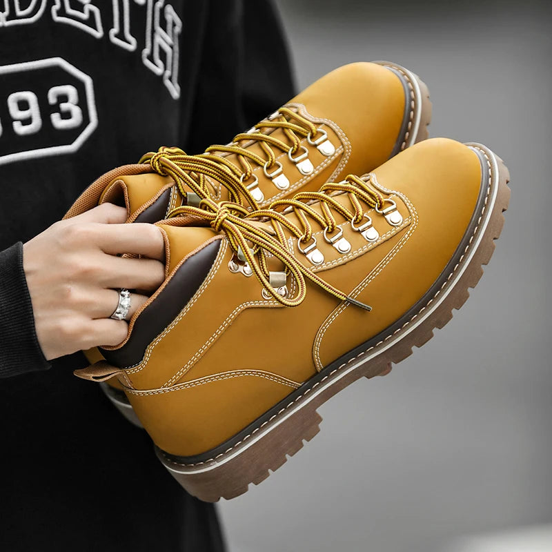 Nathan Rugged Leather Boots