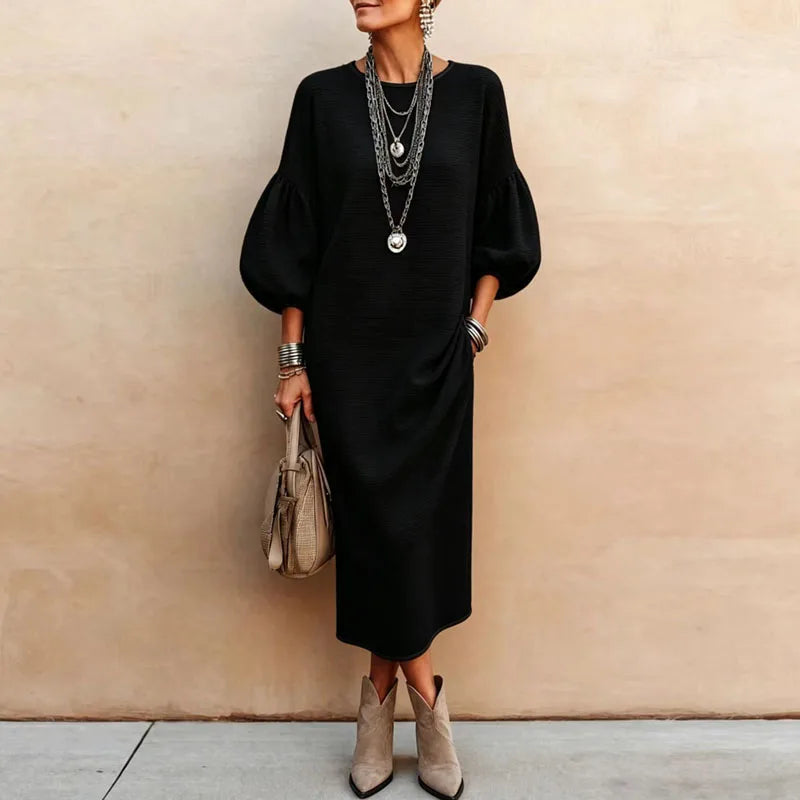 Leonie Lantern Sleeve Maxi Dress