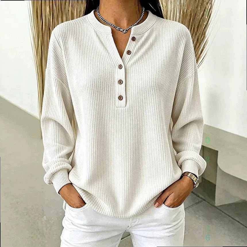 Imogen Button Placket Henley