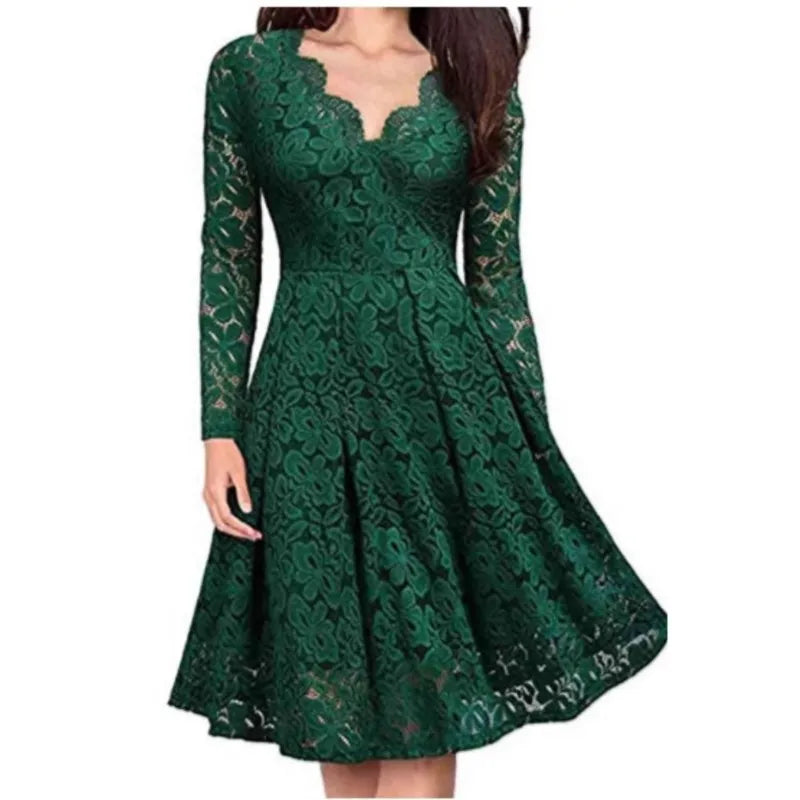 Elodie Floral Lace Mini Dress