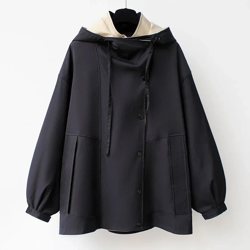 Amara Contrast Collar Trench