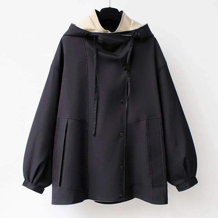 Amara Contrast Collar Trench