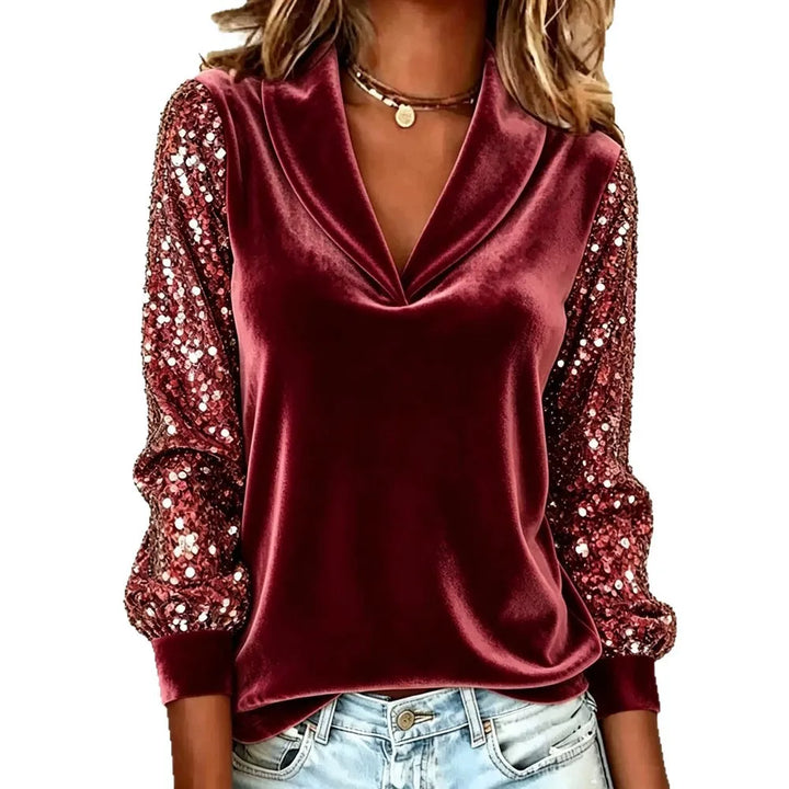 Adeline Shawl Collar Blouse