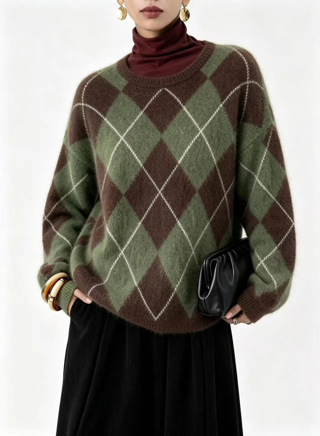 Linden Argyle Crew Sweater