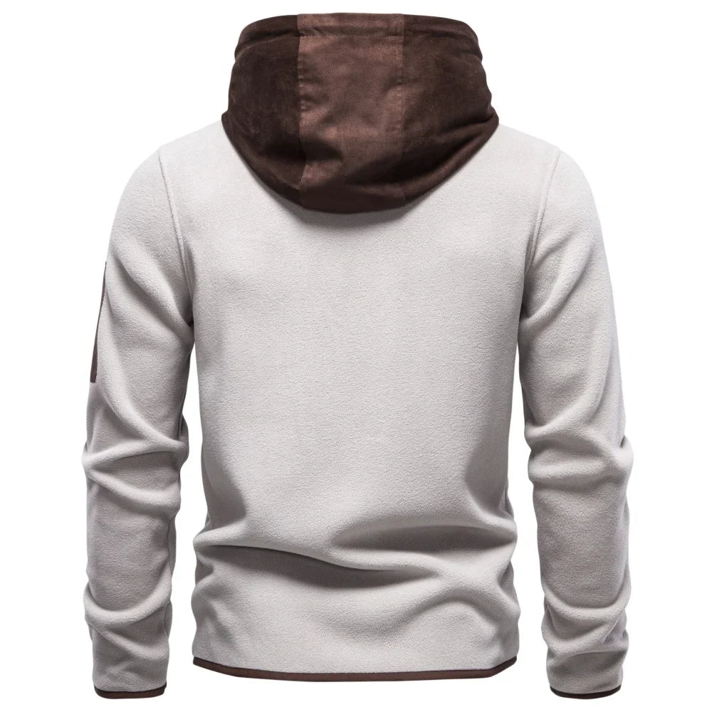Osric Drawstring Hood Fleece Jacket