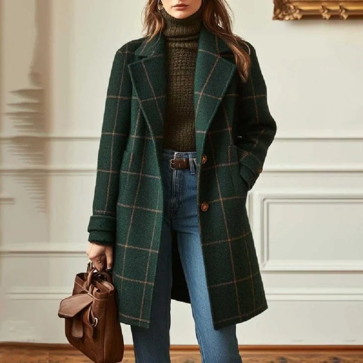 Aurelia Wool Plaid Coat
