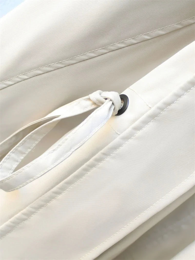 Amara Contrast Collar Trench