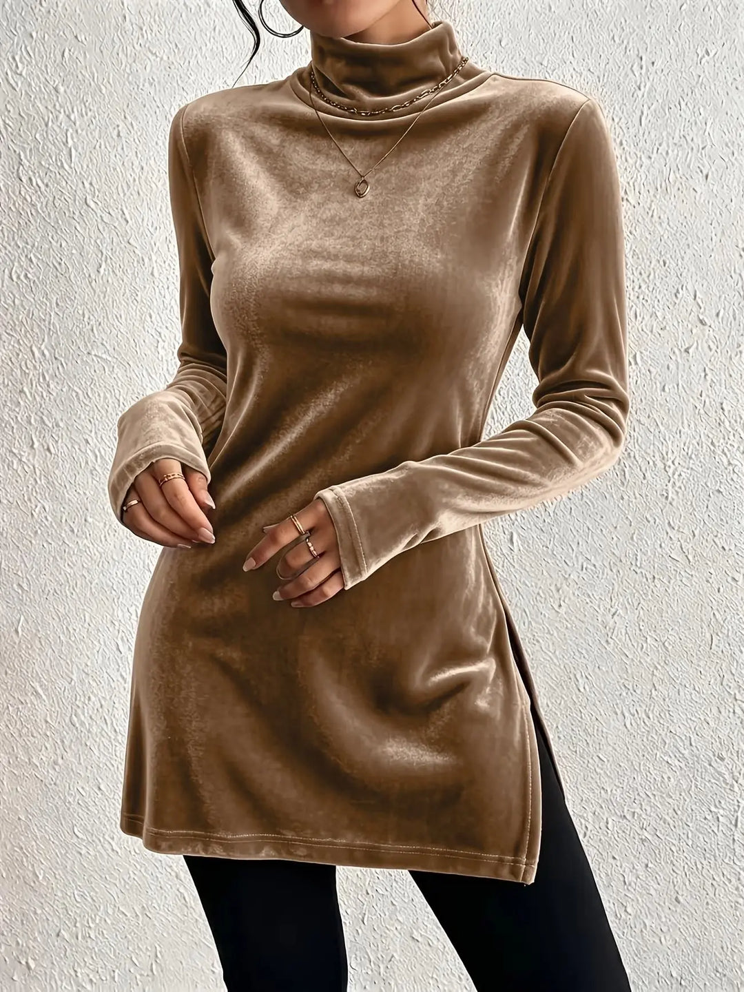 Linnea Mock Turtleneck Top