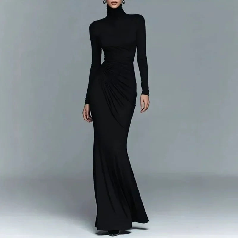 Marchetti Turtleneck Maxi Dress