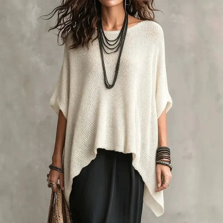 Daisy Batwing Sleeve Knit Blouse