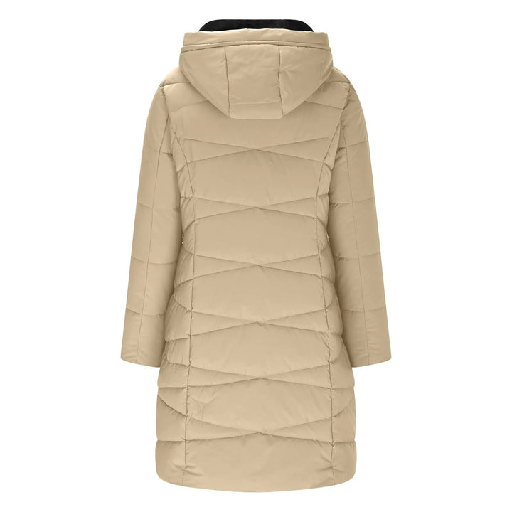Florentina Long Quilted Hooded Coat
