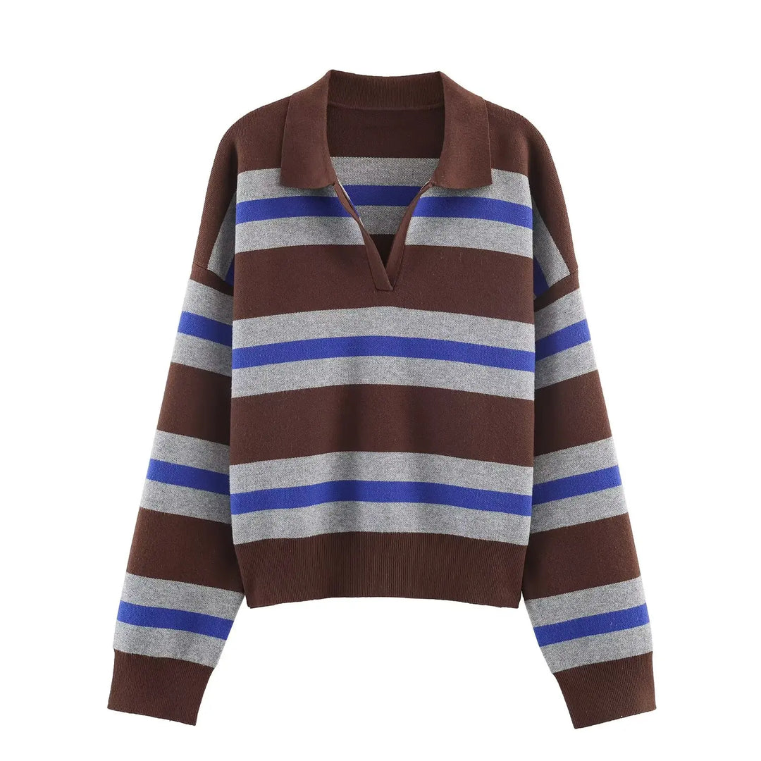 Isolde Johnny Collar Polo Sweater