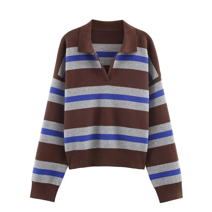 Isolde Johnny Collar Polo Sweater