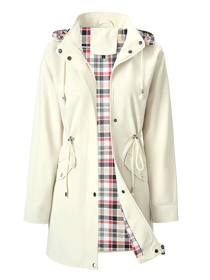 Yolanda Drawstring Waist Rain Jacket