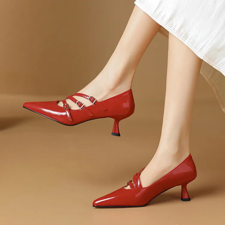 Sezane Genuine Leather Sandals