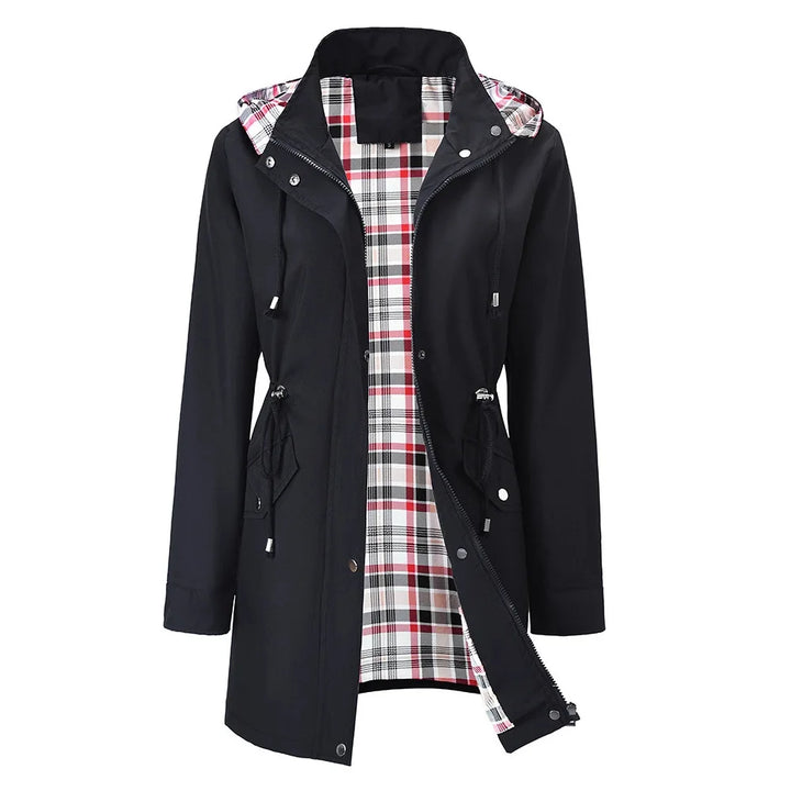 Yolanda Drawstring Waist Rain Jacket