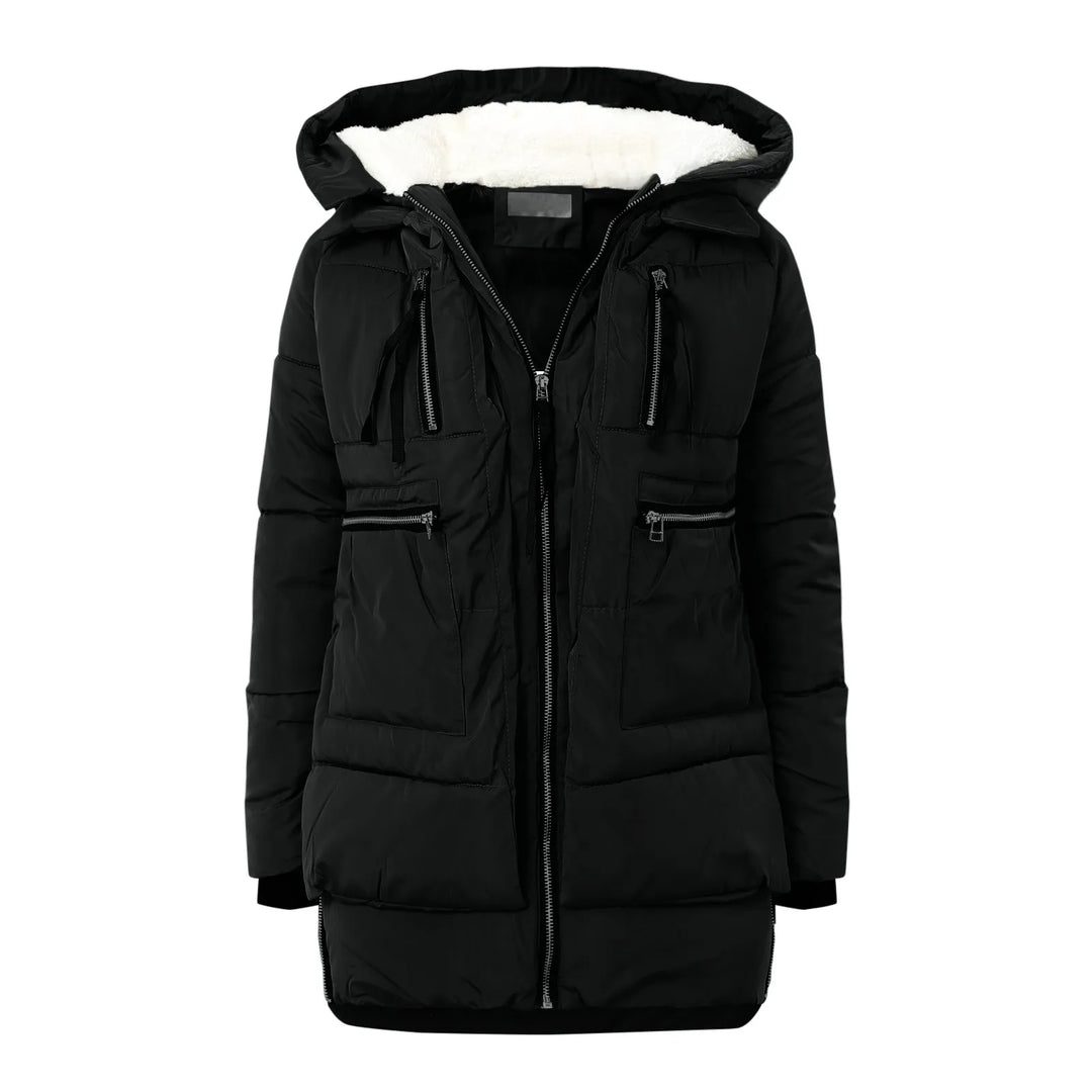 Adeline Quilted Hooded Coat