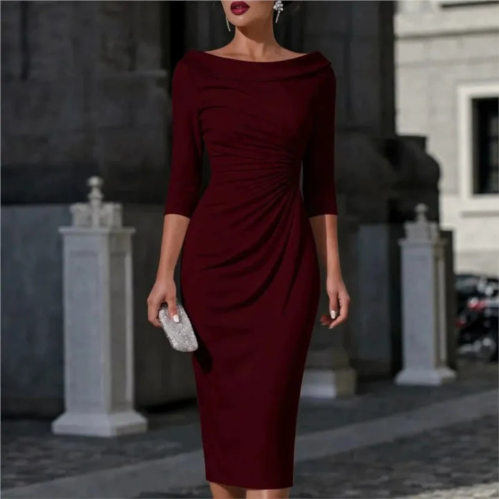 Odette Ruched Sheath Dress