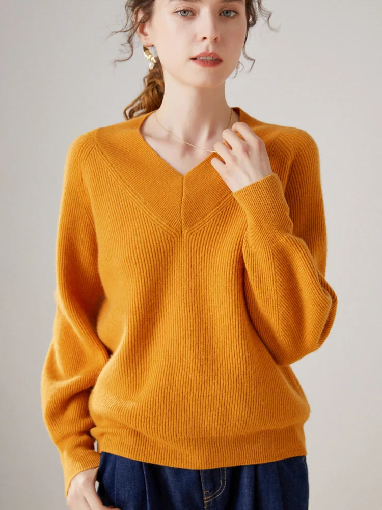 Josefine V -Neck Cashmere Pullover