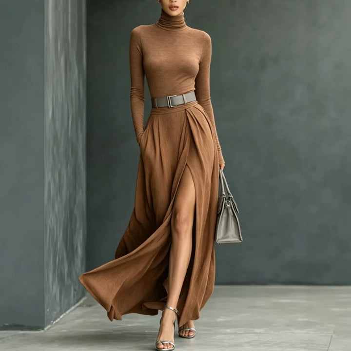 Zinnia Turtleneck Sweater Dress