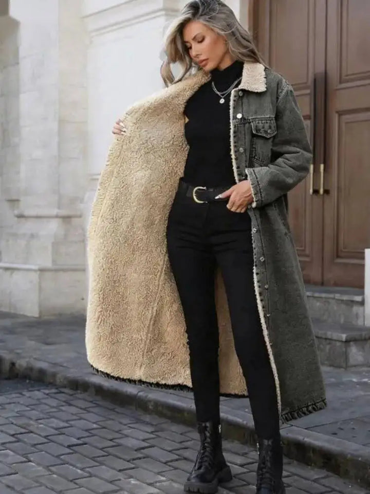 Winona Fleece Lined Denim Coat