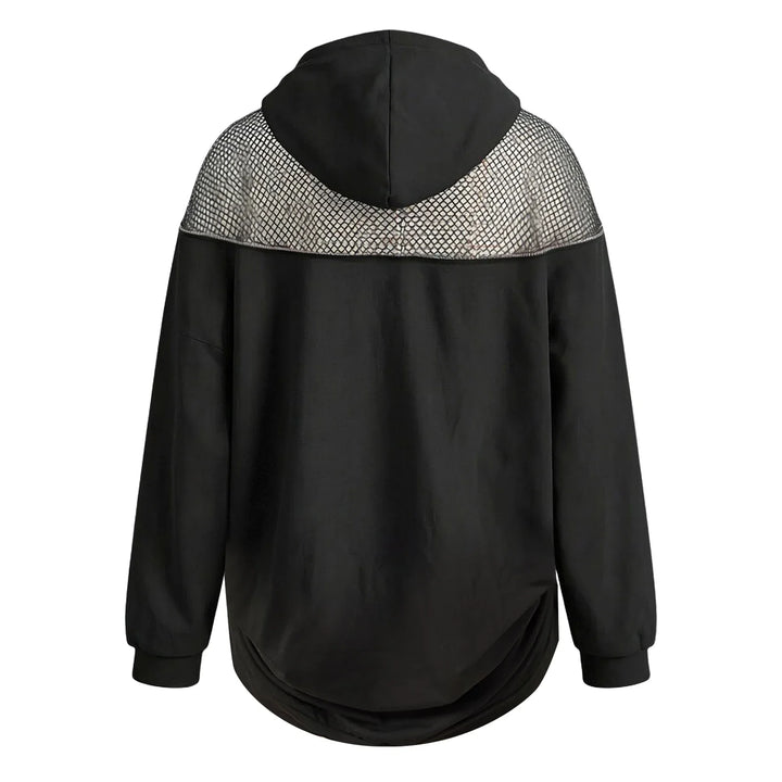 Marielise Fishnet Panel Hoodie