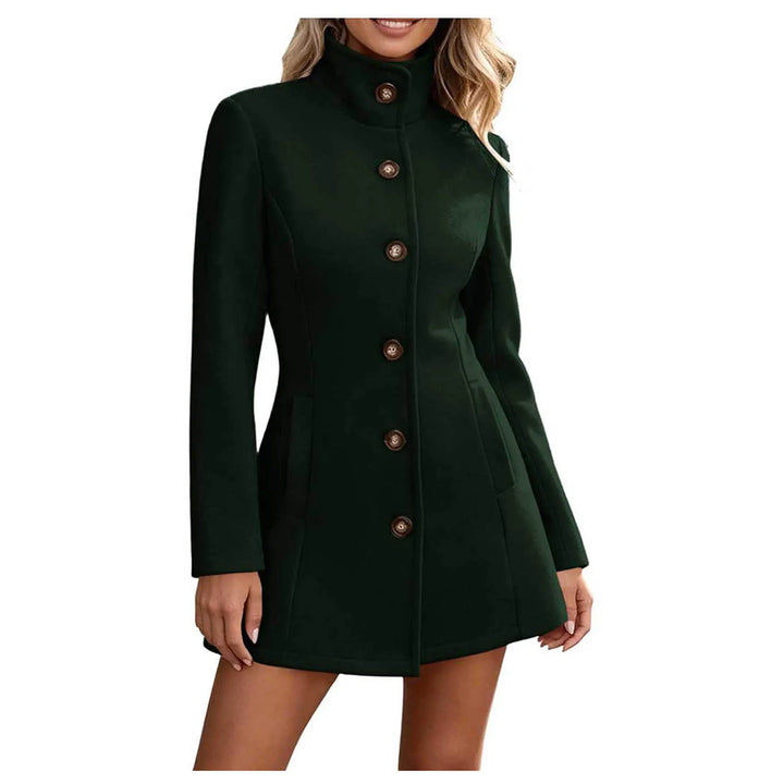 Vesper Stand Collar Peacoat