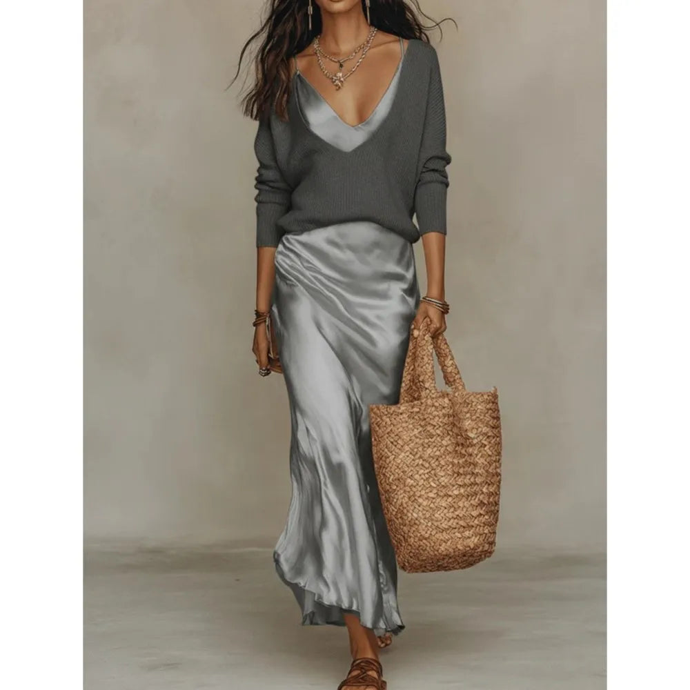 Liliana Silk Skirt Set