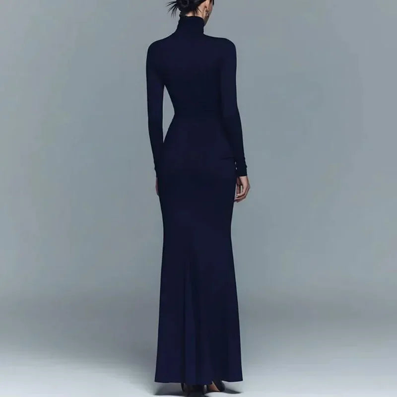 Marchetti Turtleneck Maxi Dress