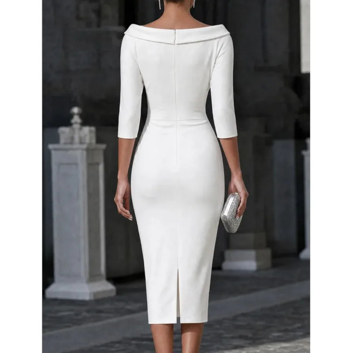 Odette Ruched Sheath Dress