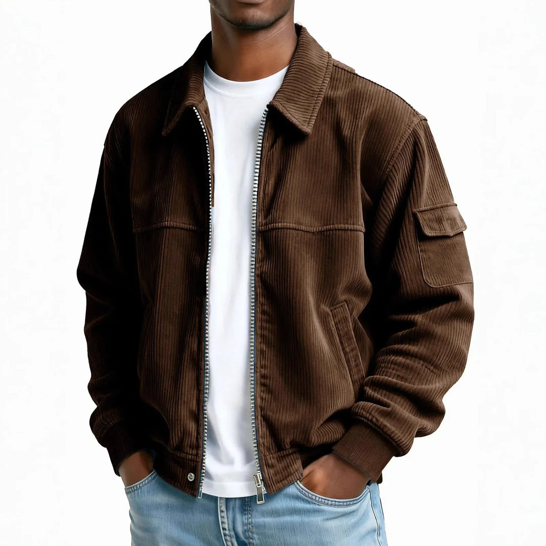 Nolan Corduroy Zip Jacket