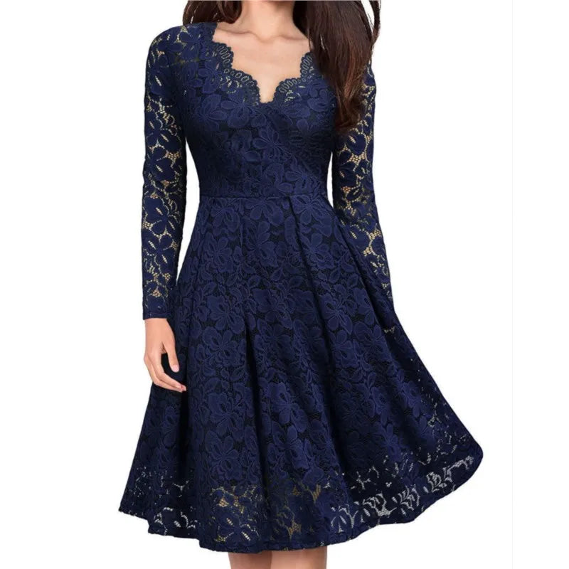 Elodie Floral Lace Mini Dress