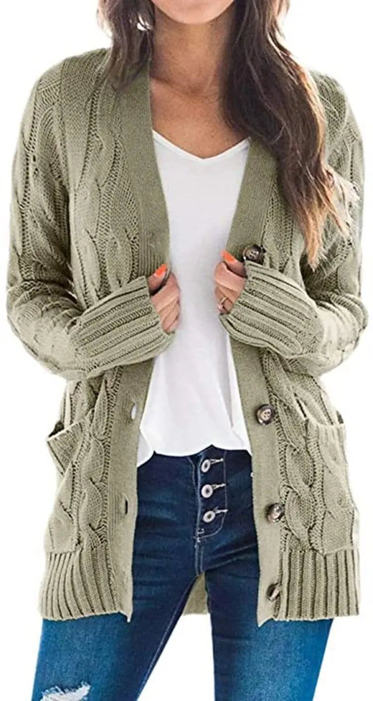 Freya Cable Knit Cardigan