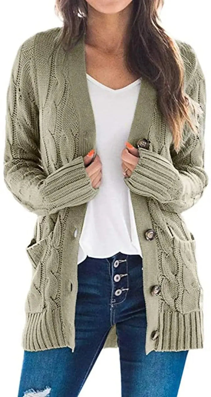Freya Cable Knit Cardigan