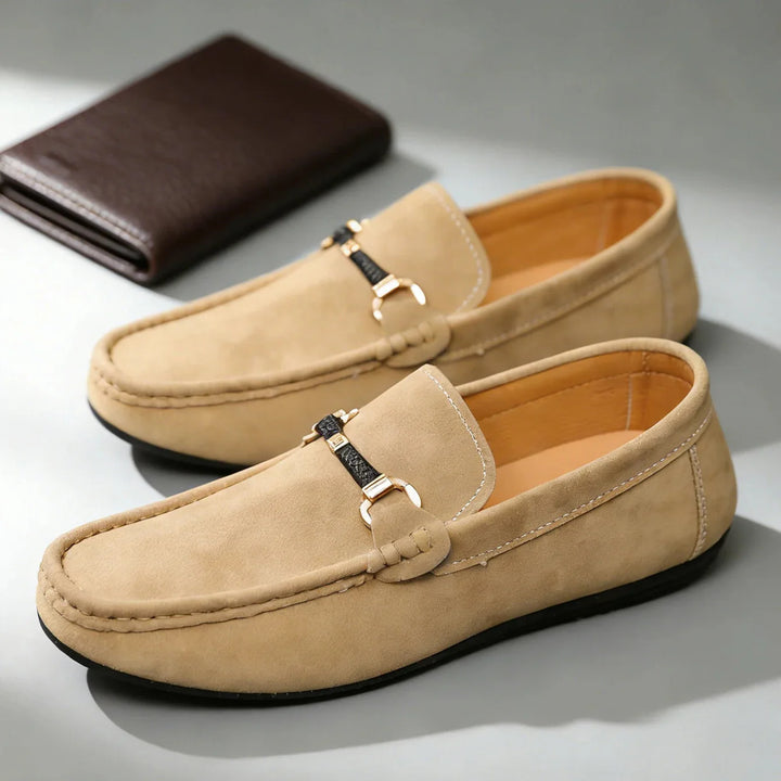 Ethan Suede Slip On Loafers