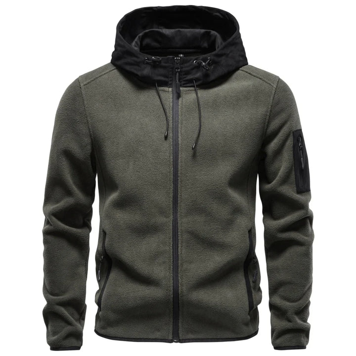 Osric Drawstring Hood Fleece Jacket