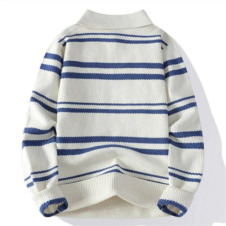 Dashiell Split Collar Polo Sweater