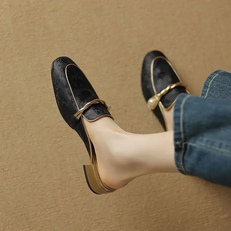 Vivana Floral Embossed Sandals