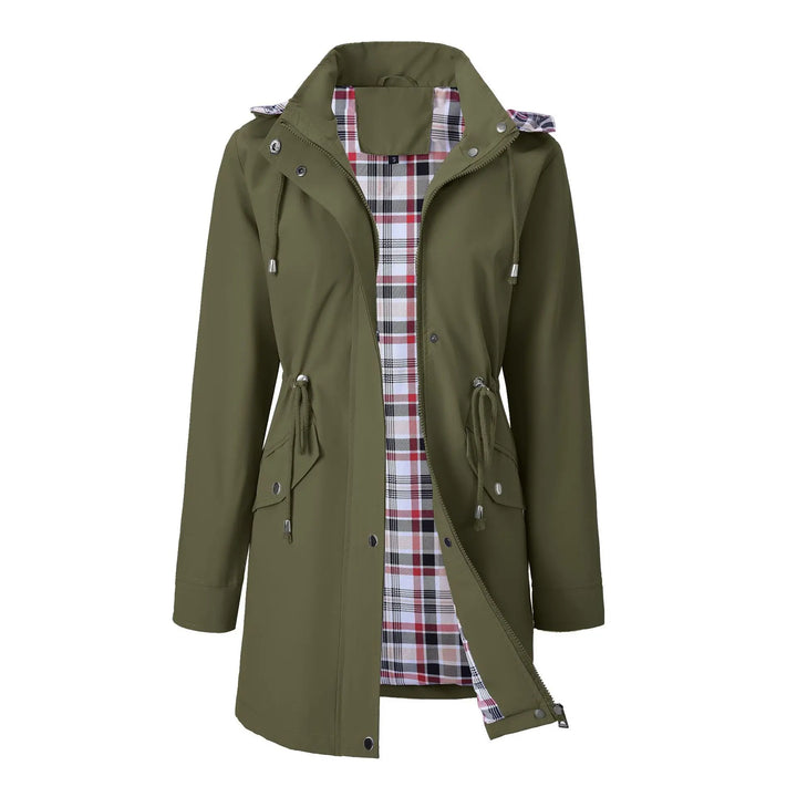 Yolanda Drawstring Waist Rain Jacket