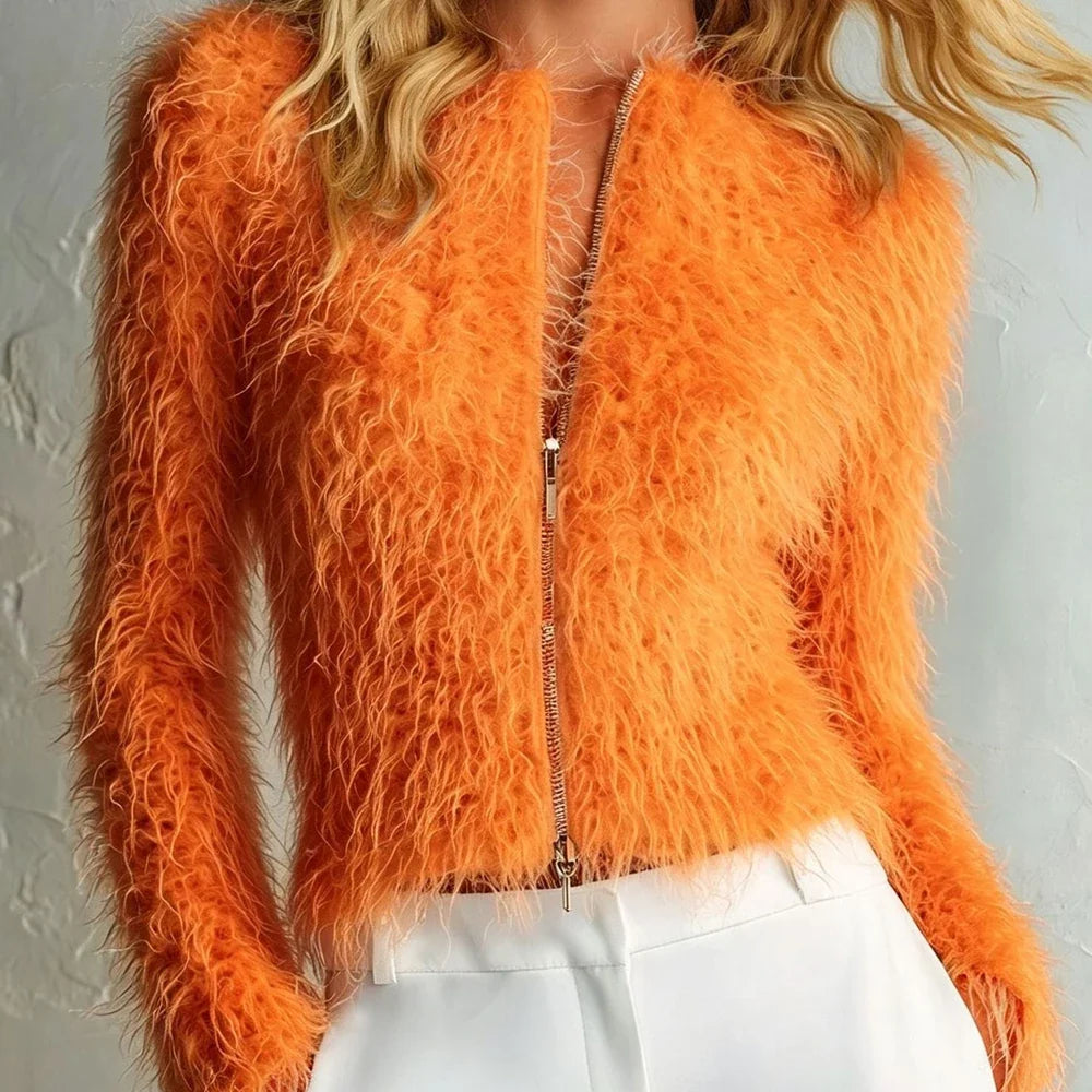 Nanette Faux Fur Cardigan