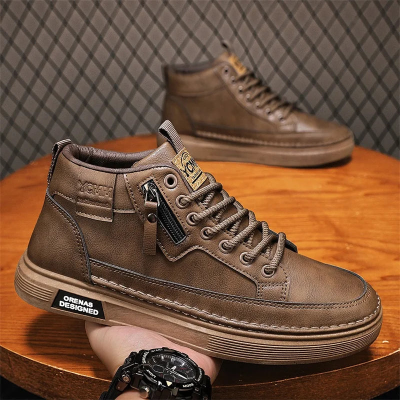 Derrek Leather Sneakers