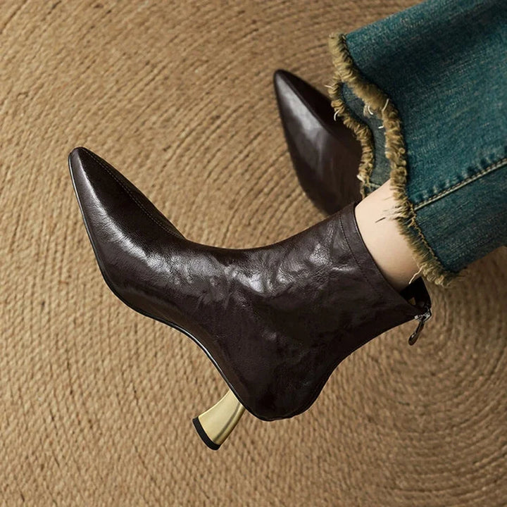 Andrea Genuine Leather Ankle Boots