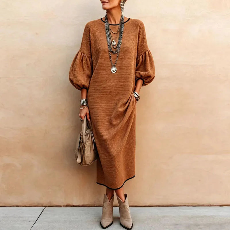 Leonie Lantern Sleeve Maxi Dress