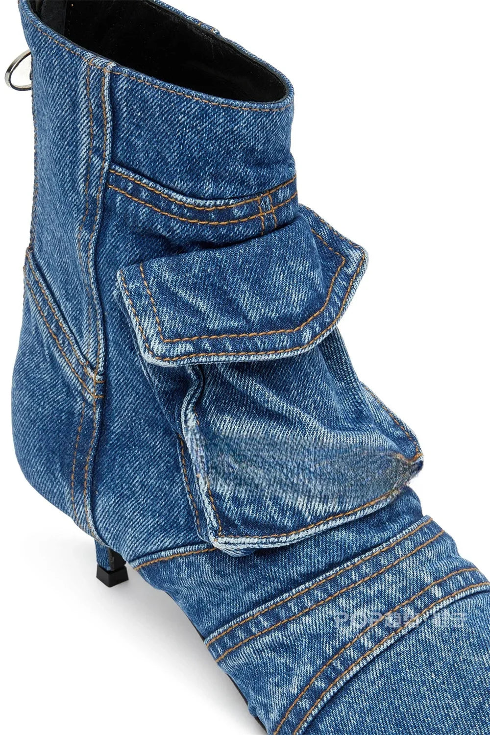 Sharon Denim Pocket Boots