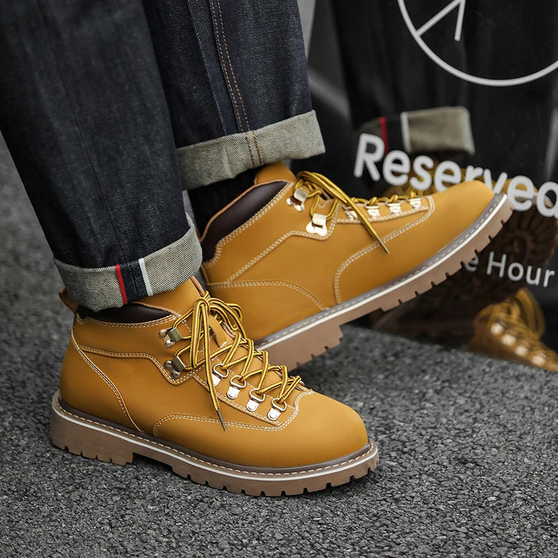 Nathan Rugged Leather Boots